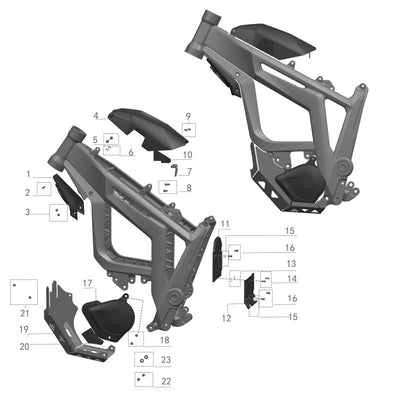 Frame Fixing Parts - Silent Cycle