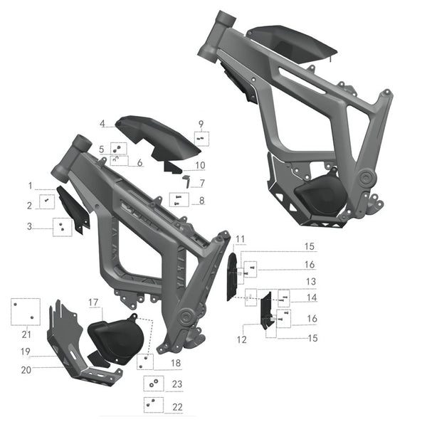 Frame Fixing Parts - Silent Cycle