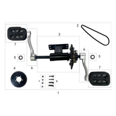 Pedal Kit - Silent Cycle