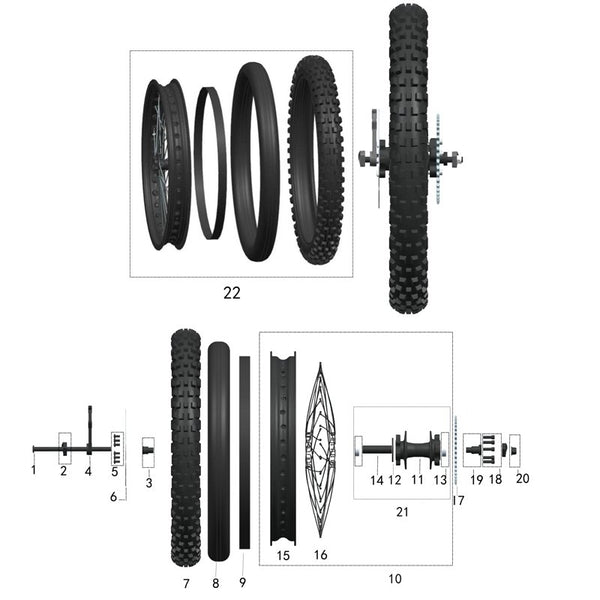 Rear Wheel - Silent Cycle