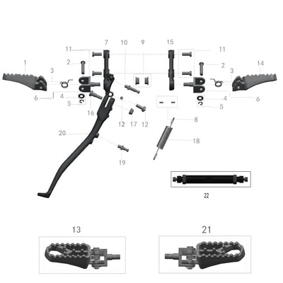 Talaria Sting R Foot Pegs - Silent Cycle