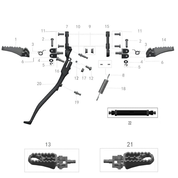 Talaria Sting R Foot Pegs - Silent Cycle