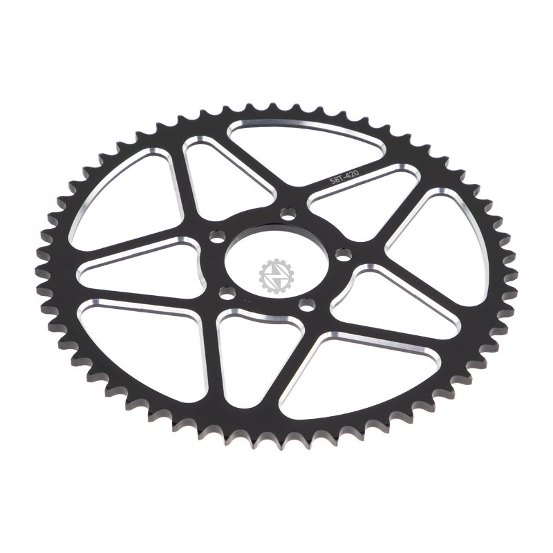 Rear Sprocket Type 1 58T AL7075 CNC Black Talaria / Sur - Ron / Segwaybike accessories